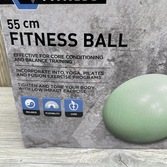 Series8 Fitness Ball 55 cm Yoga Exercise Ball –Anti-Burst Stability Core Workout - Picture 7 of 14